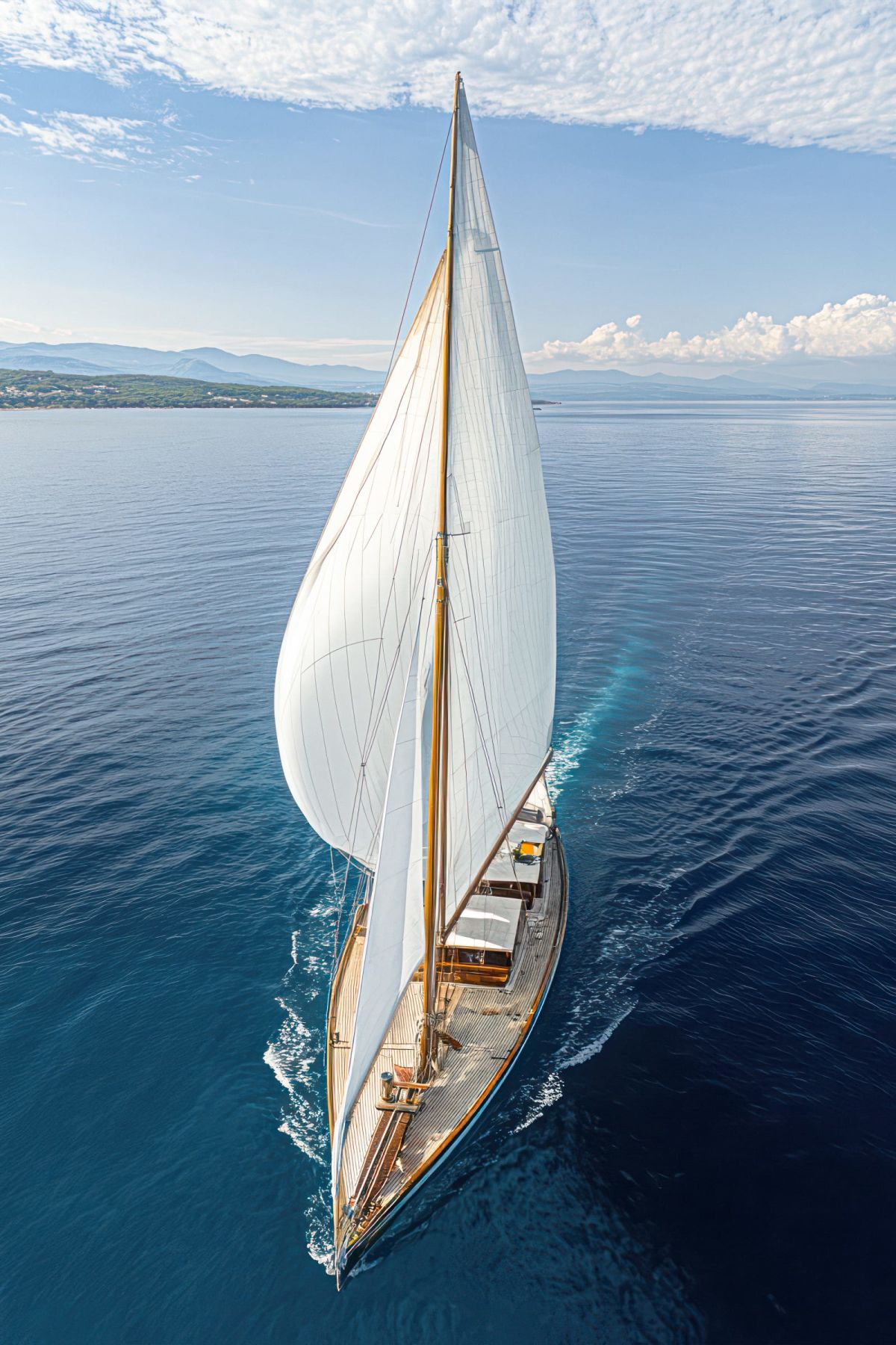 Sailboat Leaving The Horizon