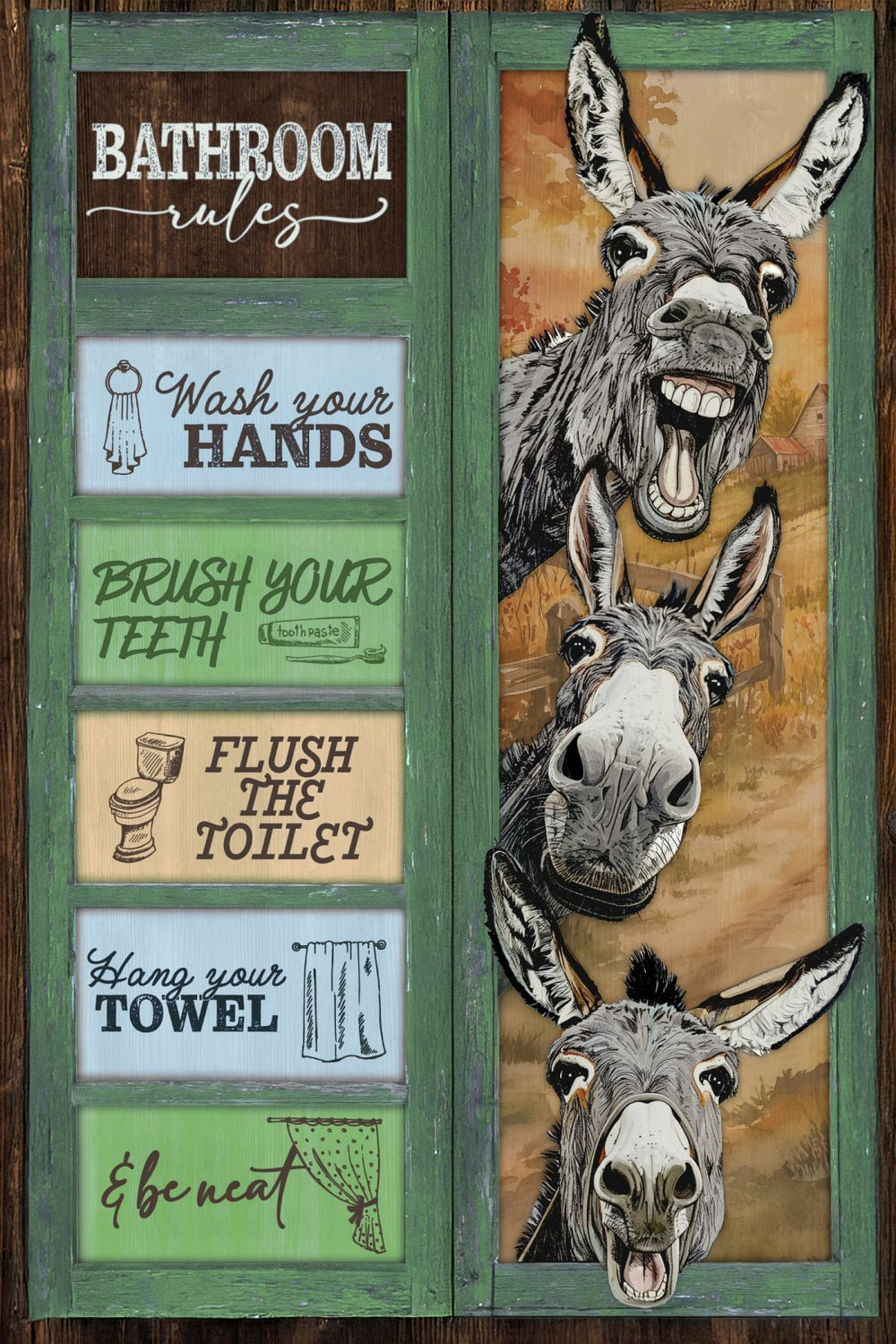 Donkeys Bathroom Rules