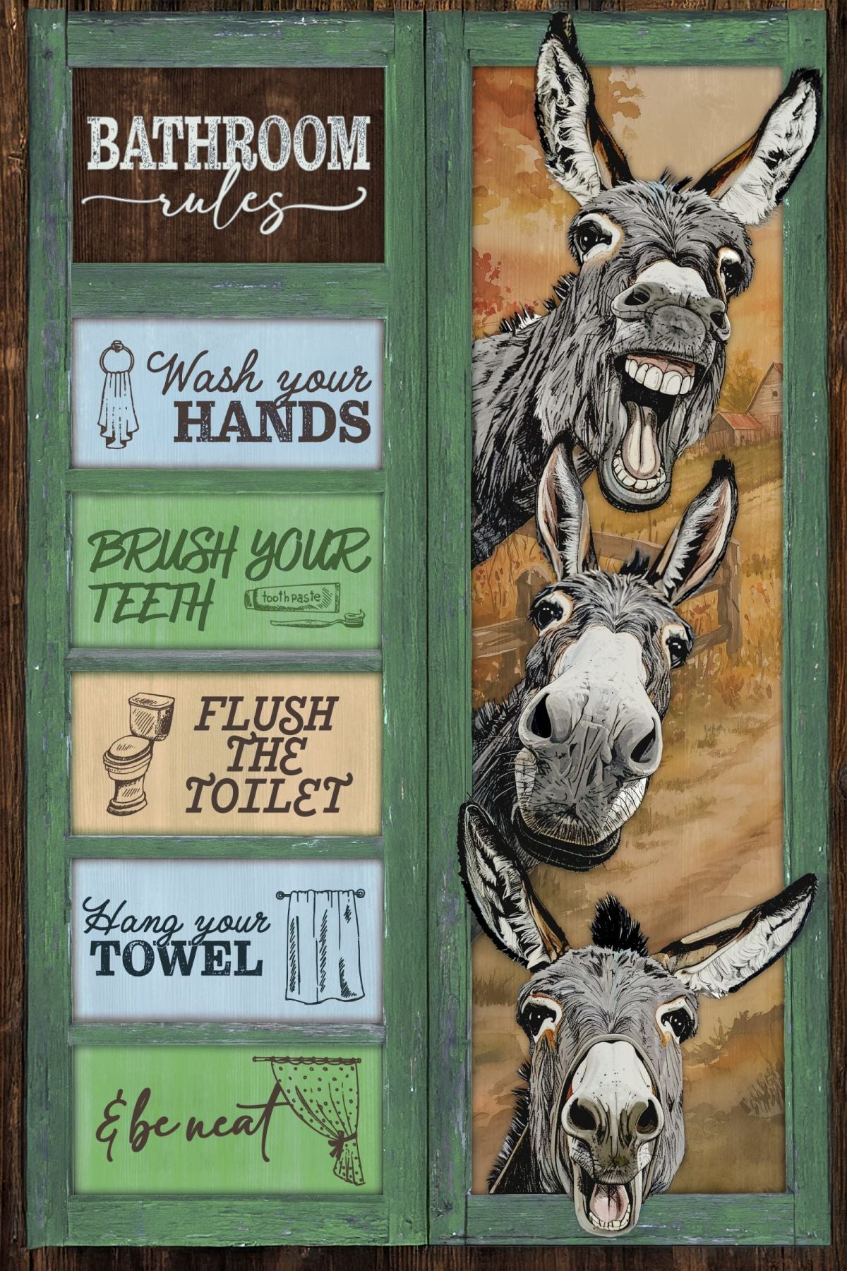 Donkeys Bathroom Rules