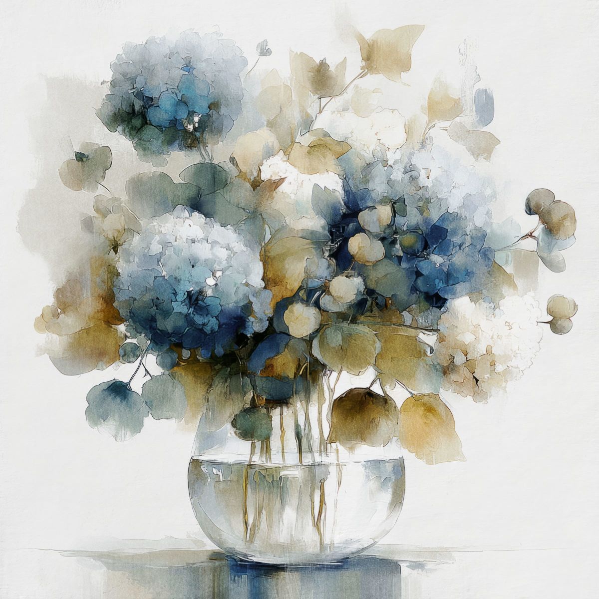 Hydrangeas In Gentle Light
