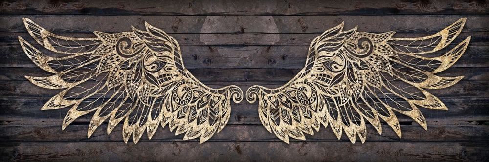 Ornate Gold Angel Wings