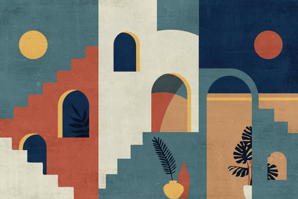 Abstract Moroccan Home