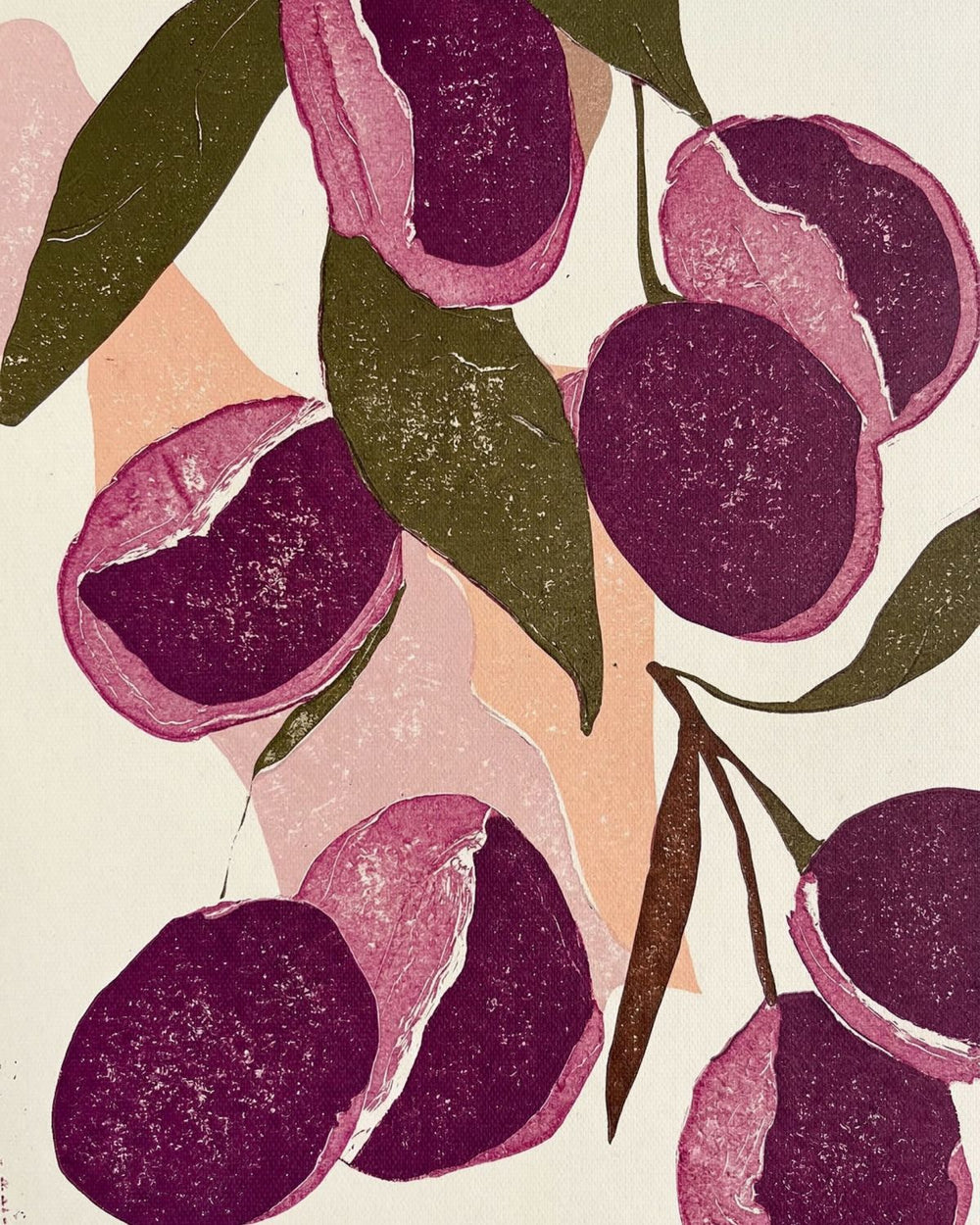 Plum Branch Print