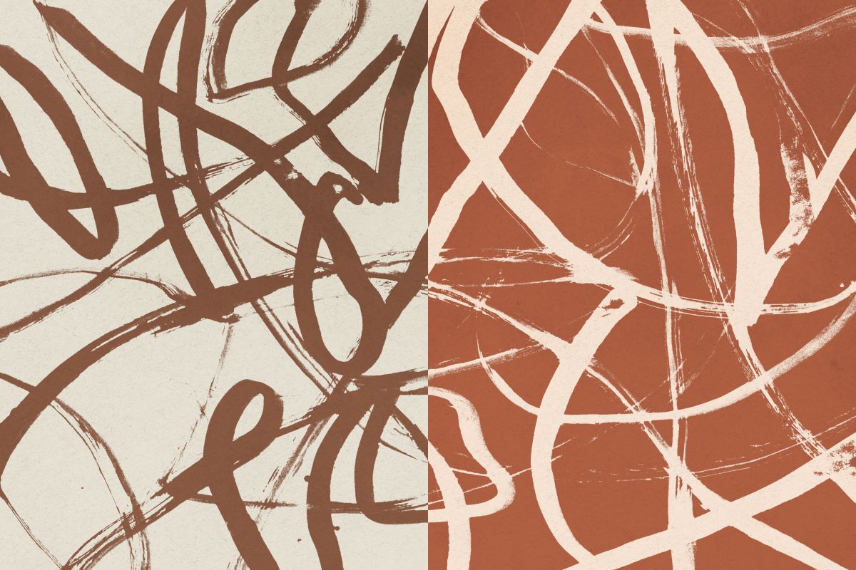 Earthly Scribbles Diptych