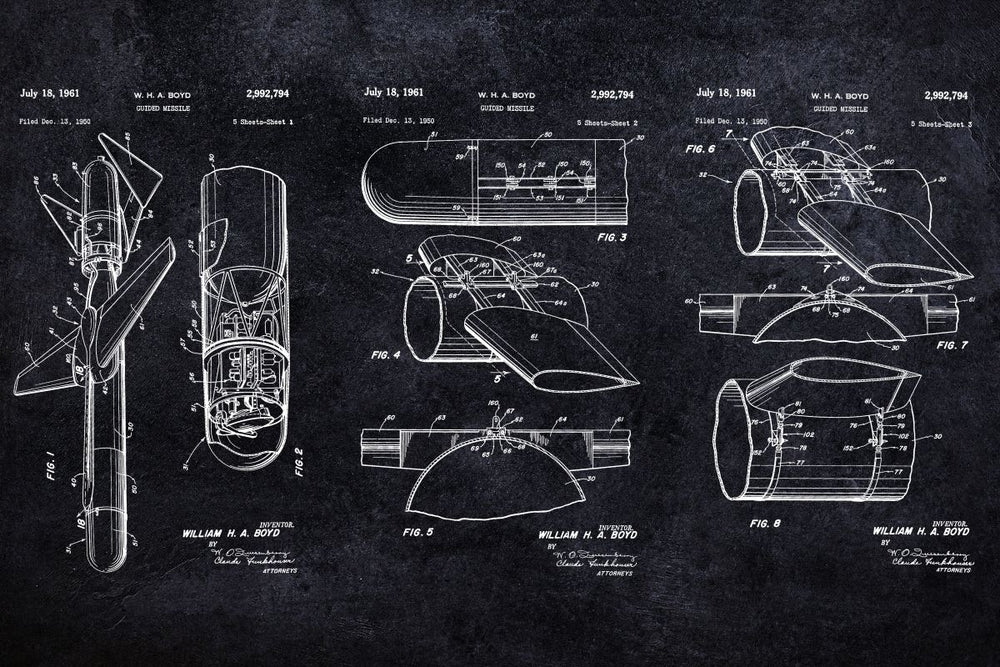 Guided Missile BW Patent