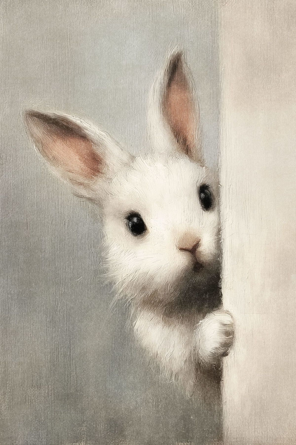 Peeking Bunny Portrait