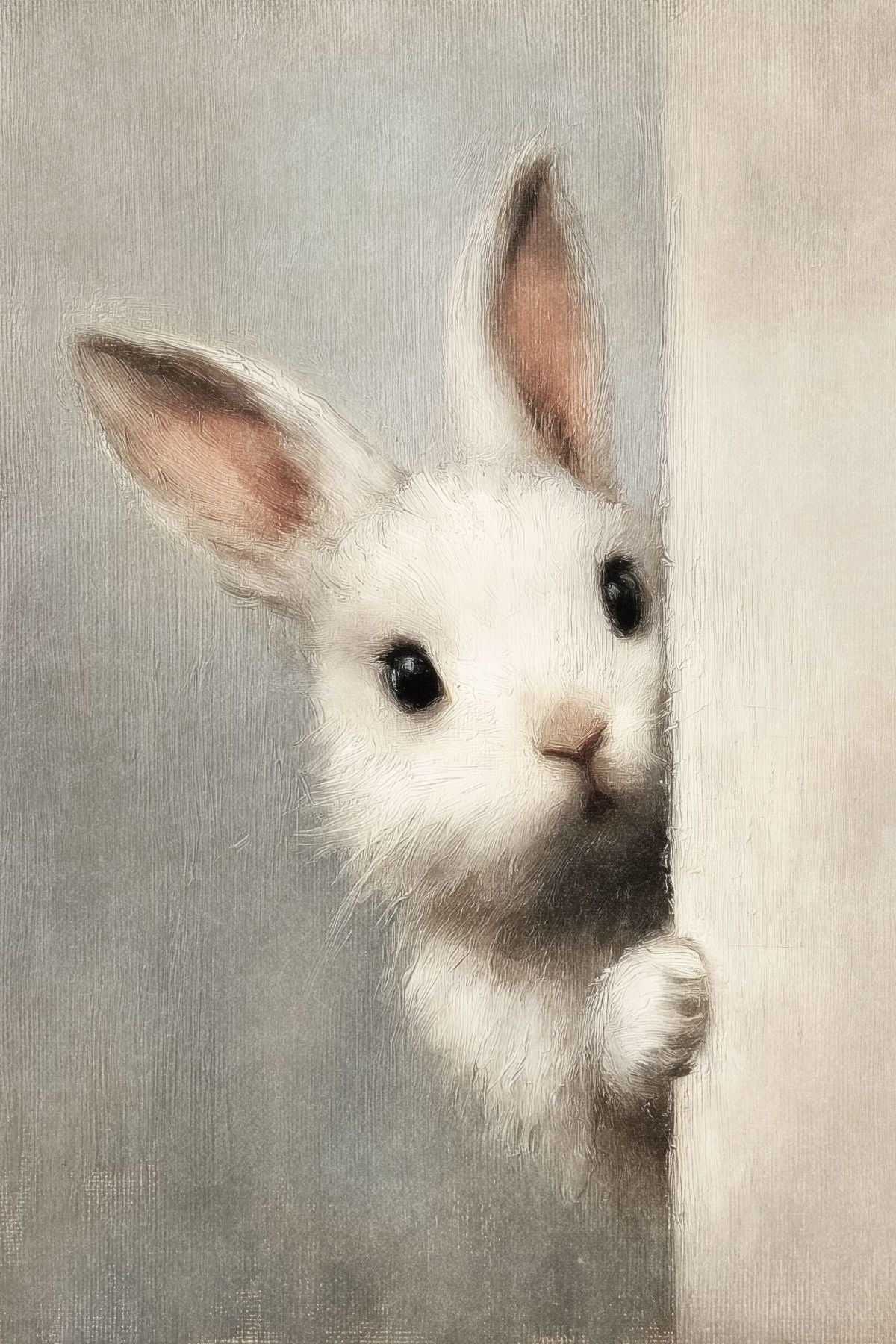 Peeking Bunny Portrait