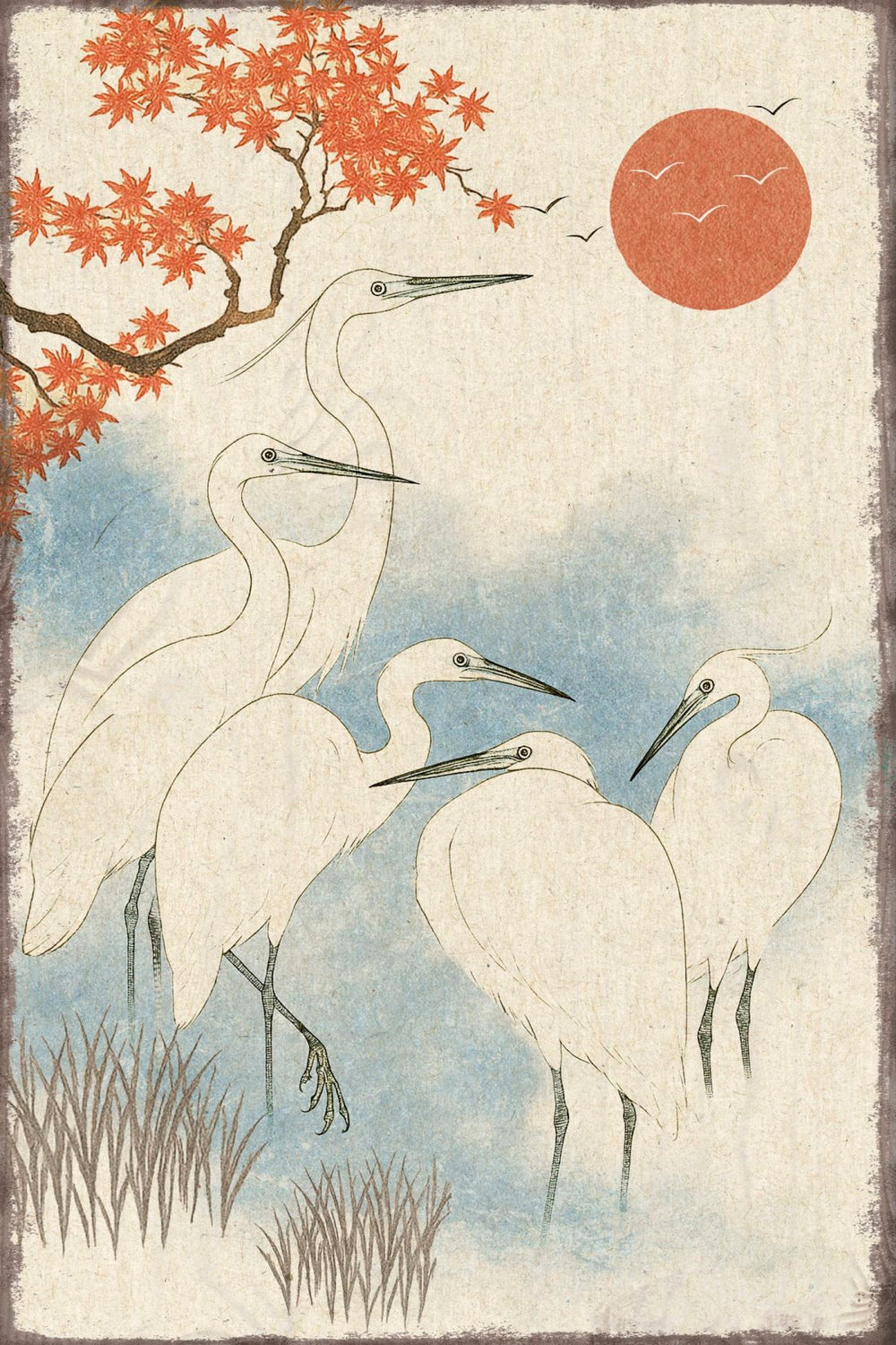A Group Of Egrets
