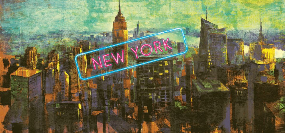 New York Cityscape Grunge