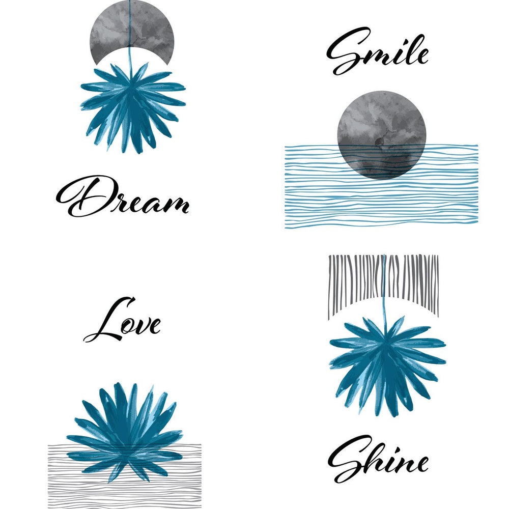 Dream Smile Love Shine Typography