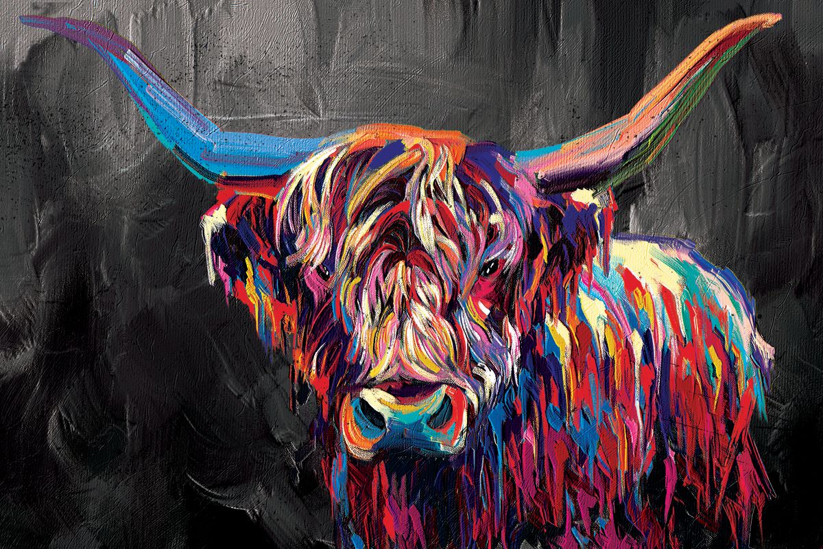 Multi-Colored Cow