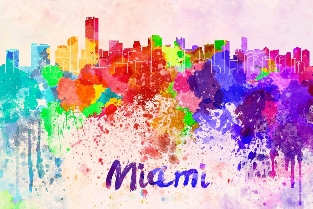 Miami Skyline Colors