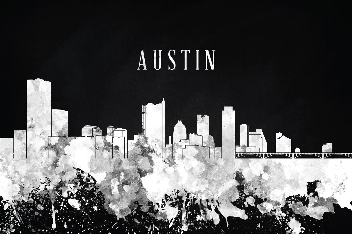 Austin Skyline BW