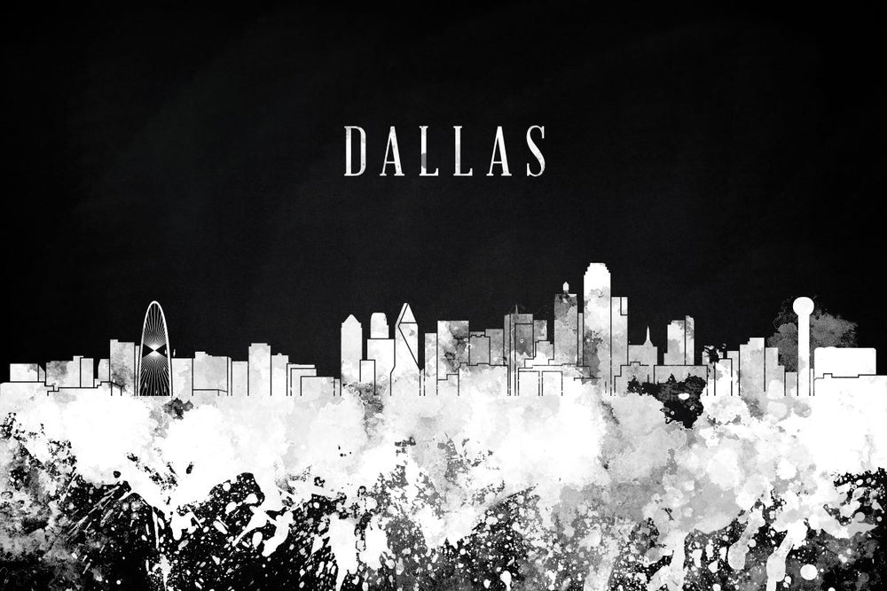 Dallas Skyline BW