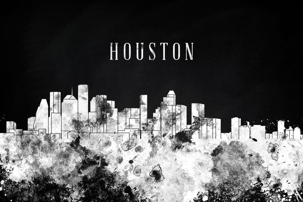 Houston Skyline BW