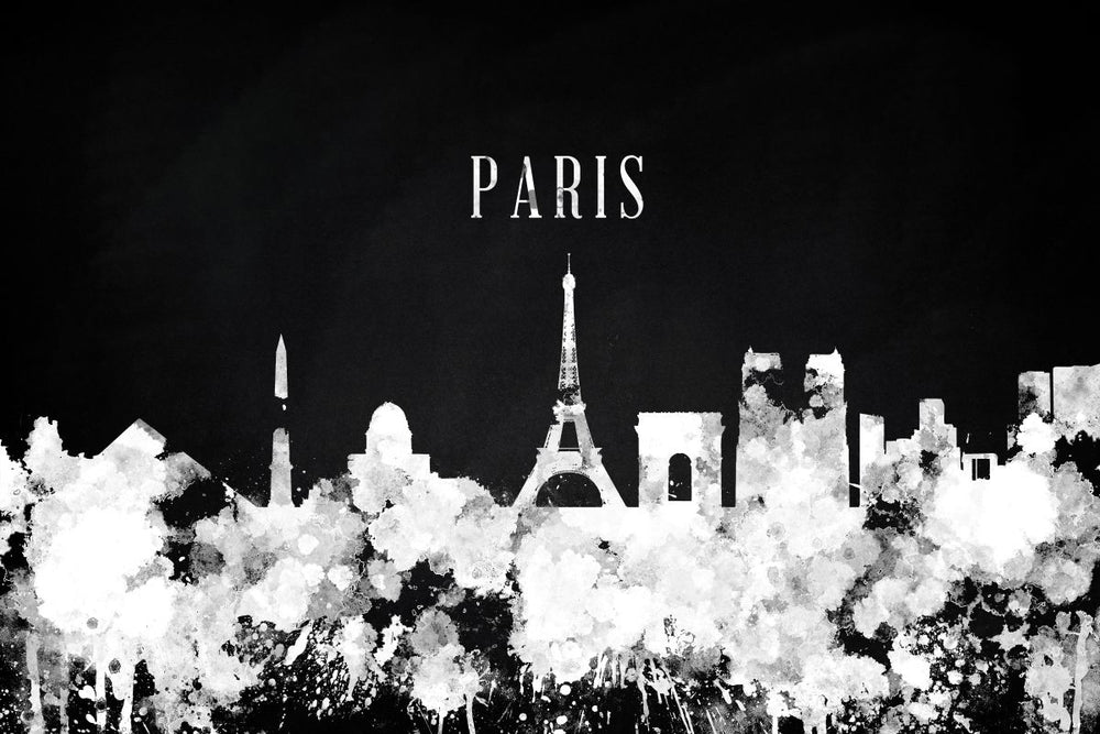 Paris Skyline BW