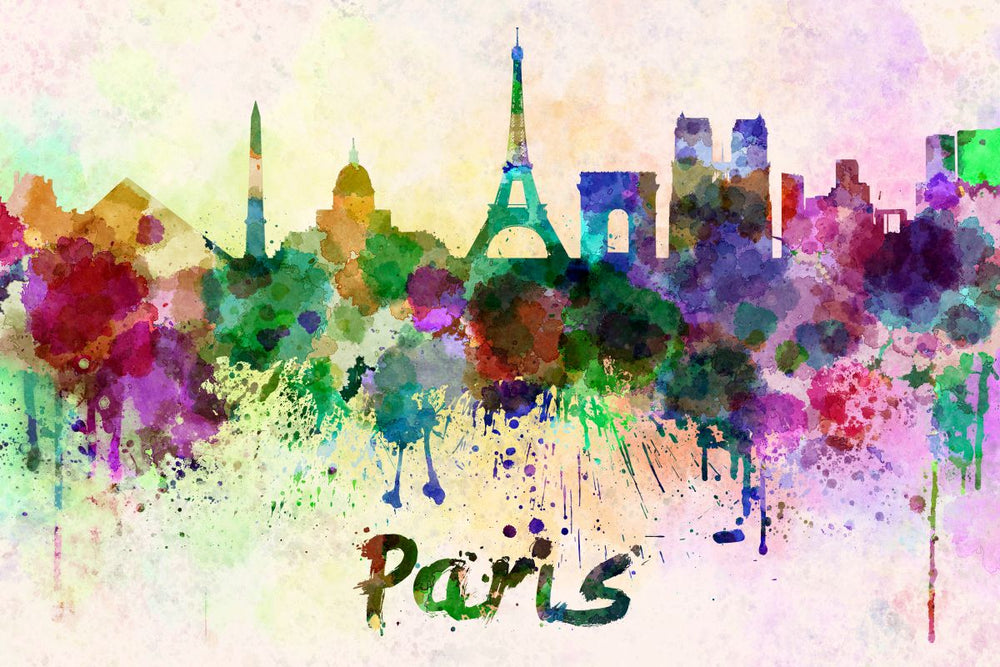 Paris Skyline Colors