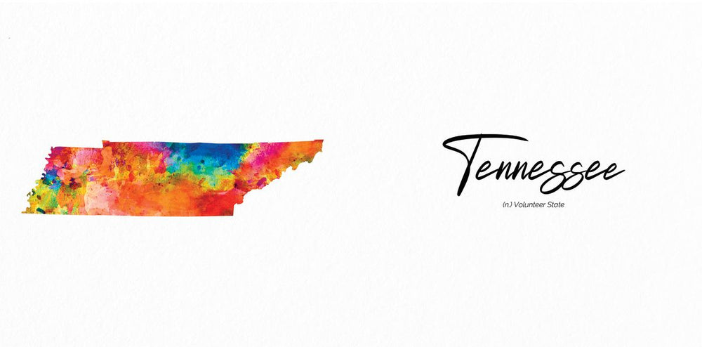 Volunteer State Tennessee Map