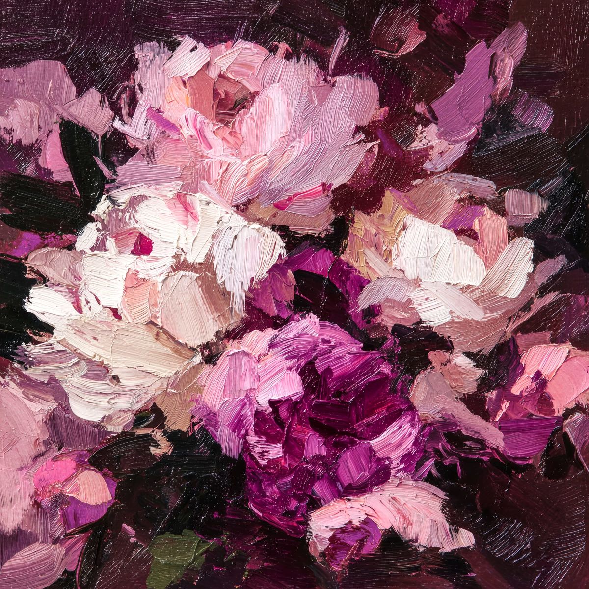 Dark Moody Peonies