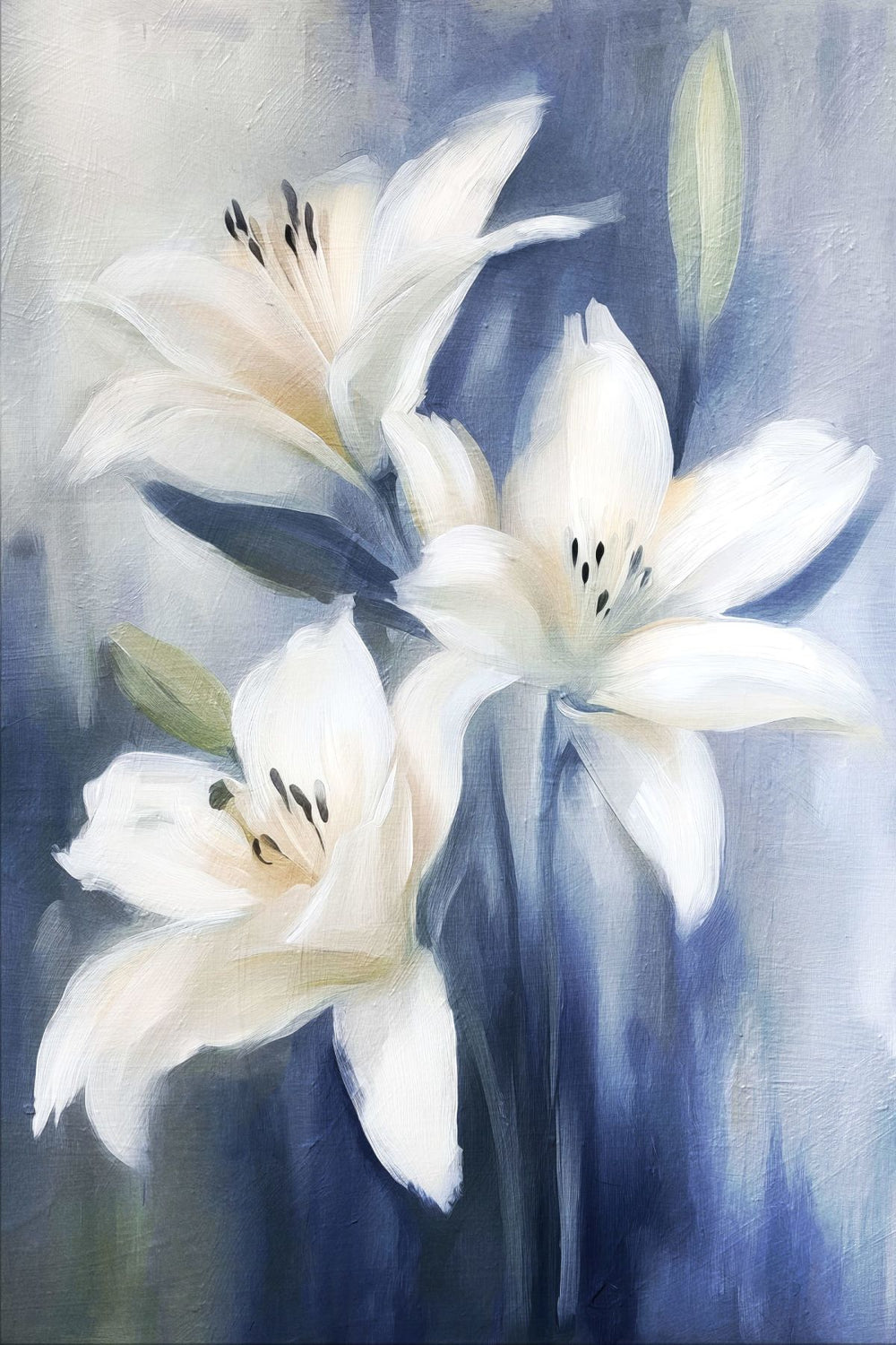 Three White Lilies