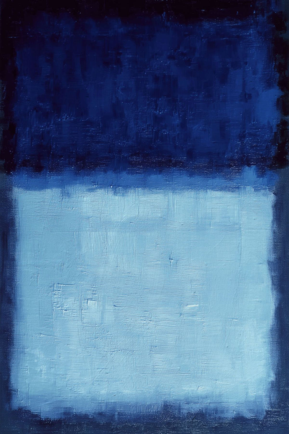 Two Tone Navy and Light Blue Abstract