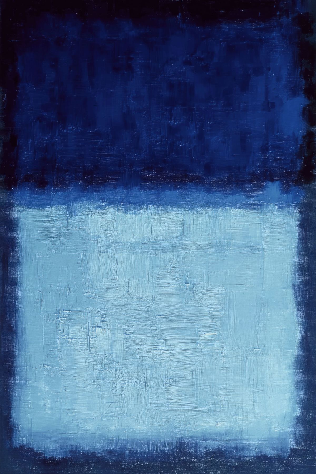 Two Tone Navy and Light Blue Abstract
