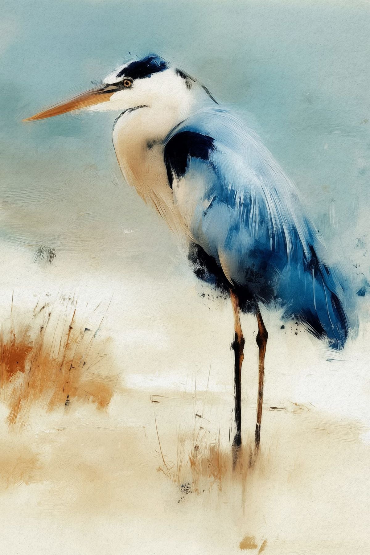 Blue Heron By The Bay