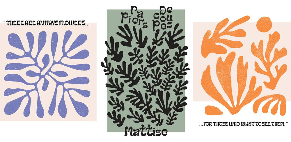 Flowers Papiers Decoupes Matisse Inspired Exhibition Poster
