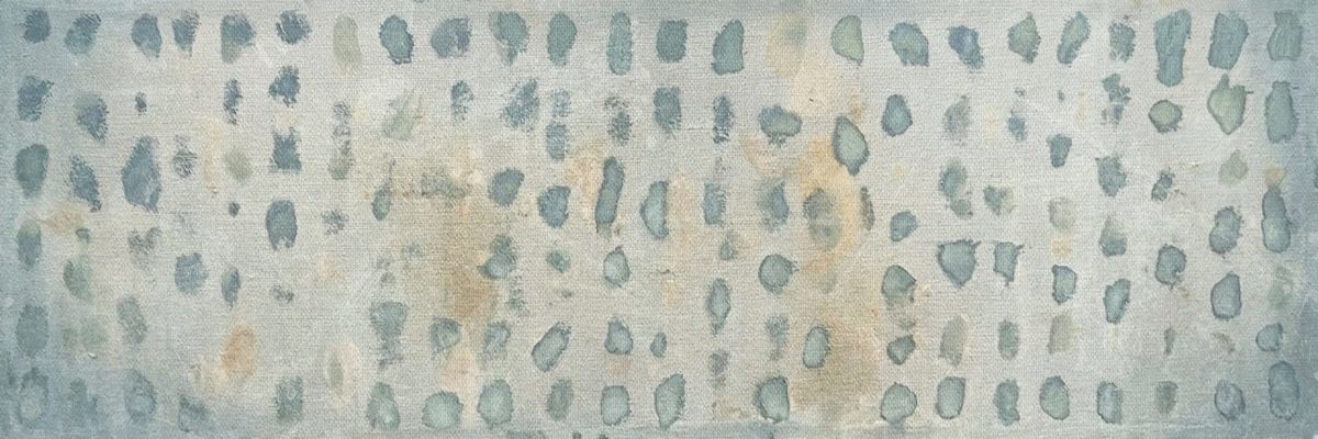Muted Blue Gray Dotted Abstract