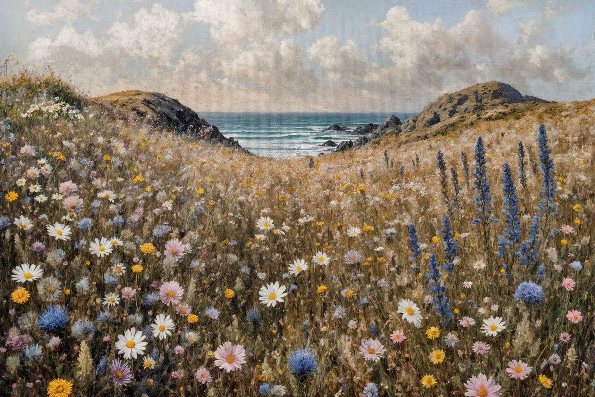 Rocky Coastal Wildflower Meadow