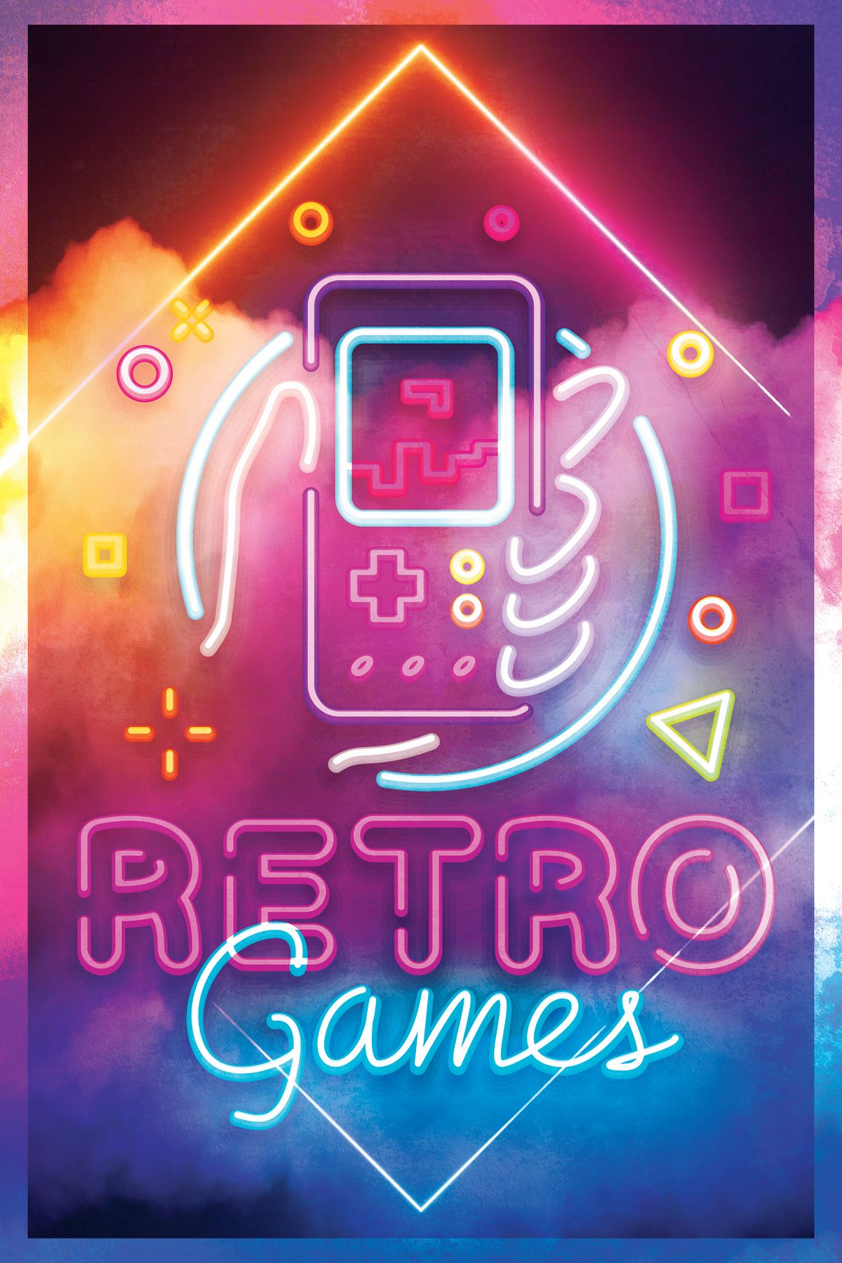 Retro Games Neon Light