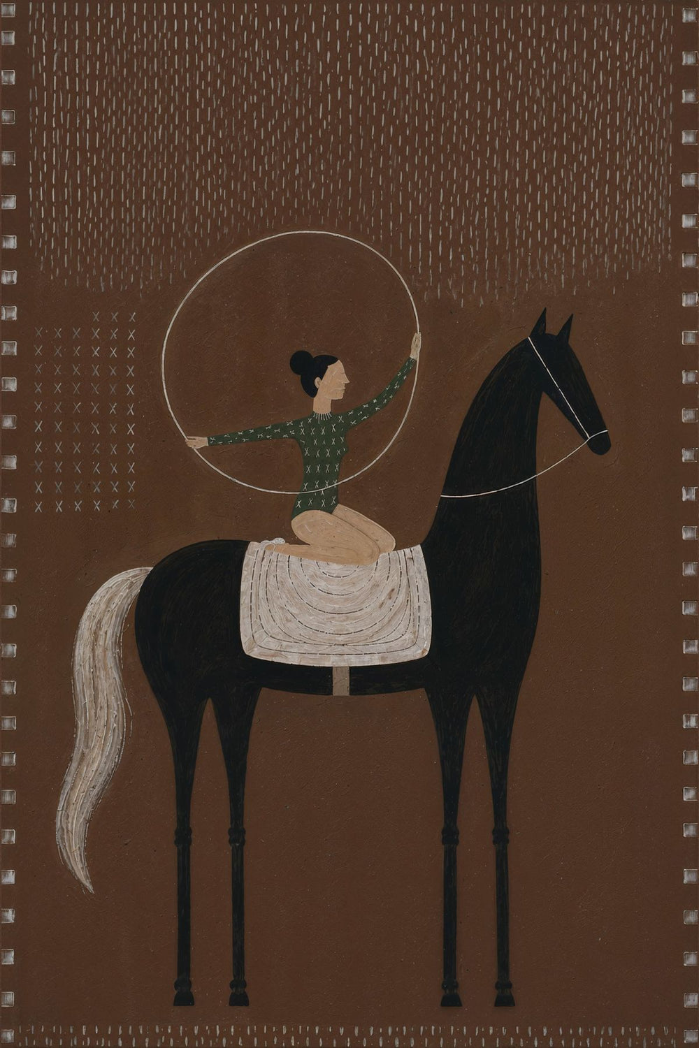 Equestrian Performer with Lasso