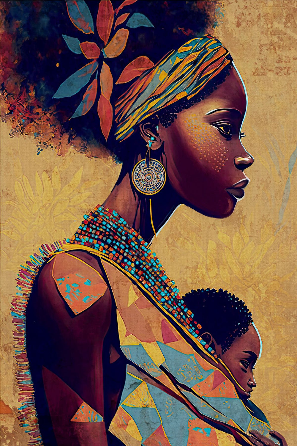 Ethnic Boho Mother And Child