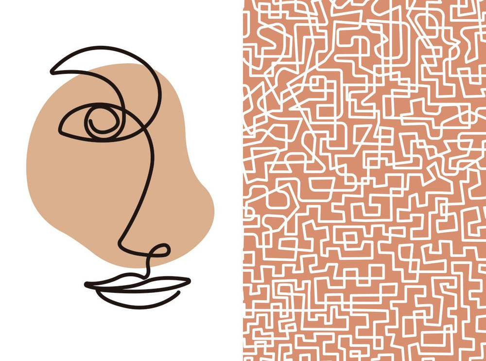 Maze Abstract Face