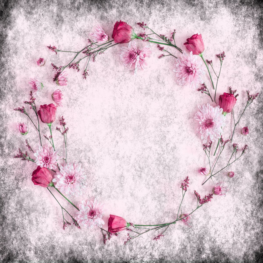 Pink Flower Wreath