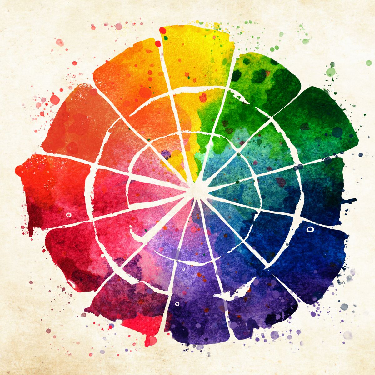 Dartboard Style Color Wheel