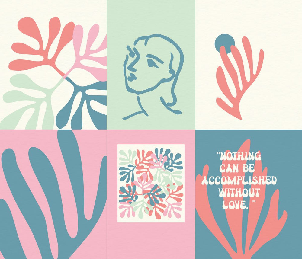 Leaves Portrait Matisse Inspired Exhibition Poster