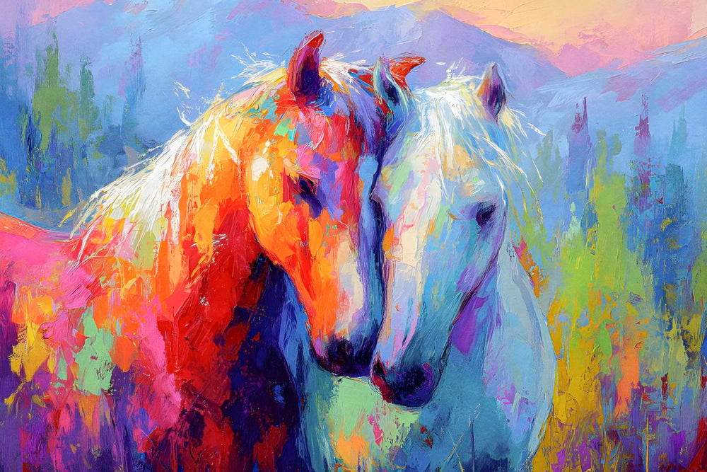Loving Horses In The Field