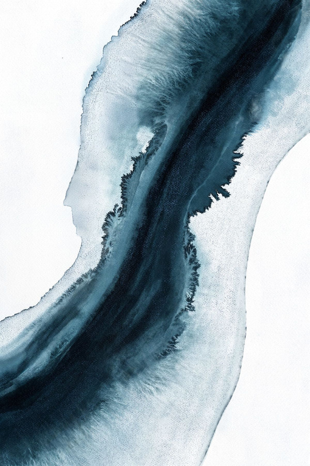 Cascading Blue Shades Wall Art