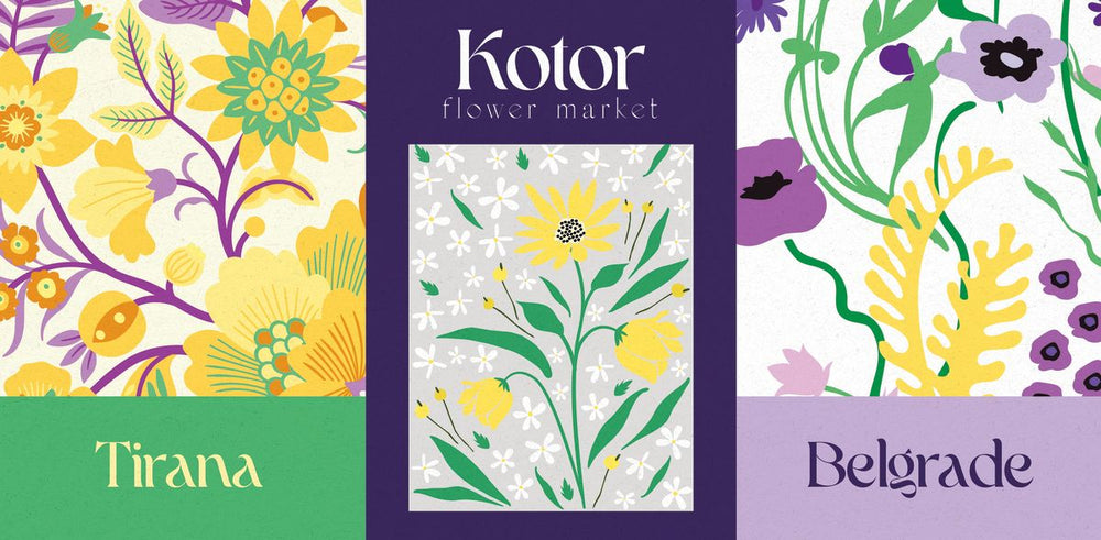 Tirana Kotor Belgrade Flower Market Posters