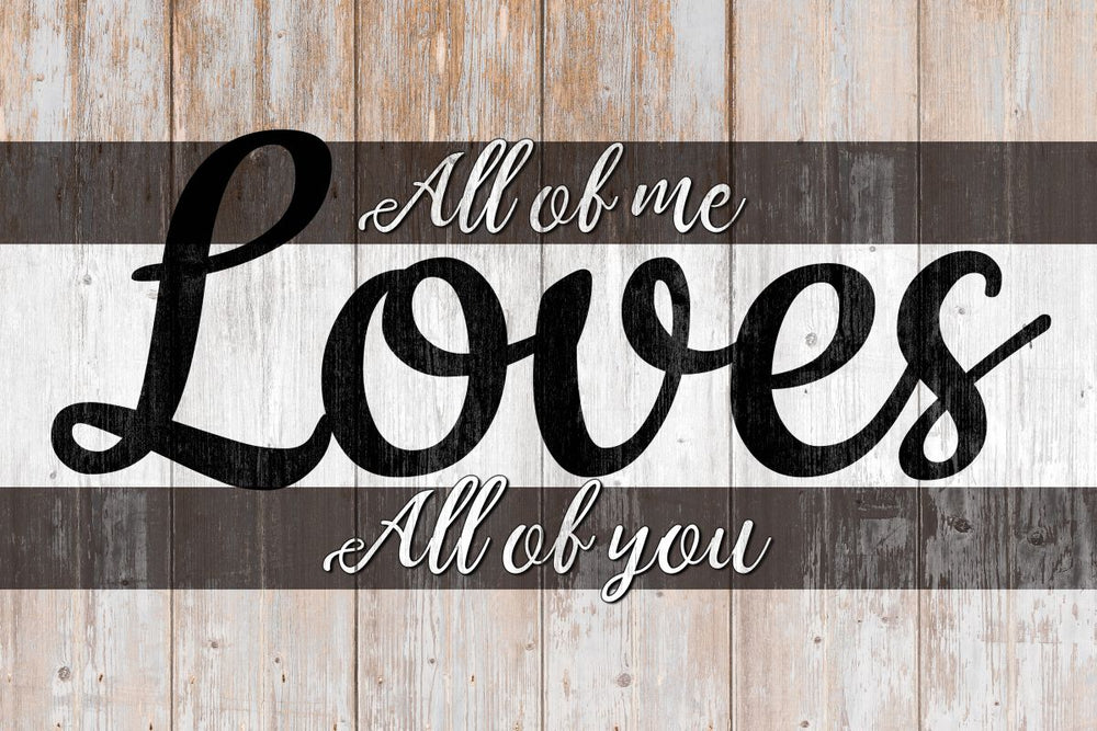 All Of Me Song Typography