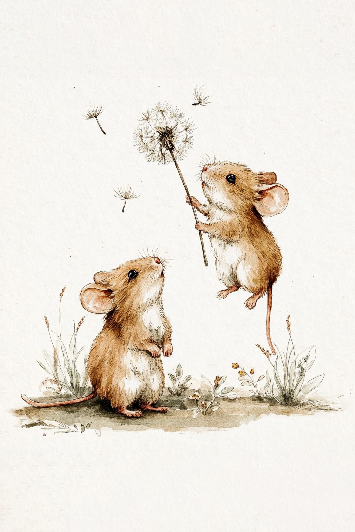 Whimsical Mouse Duo