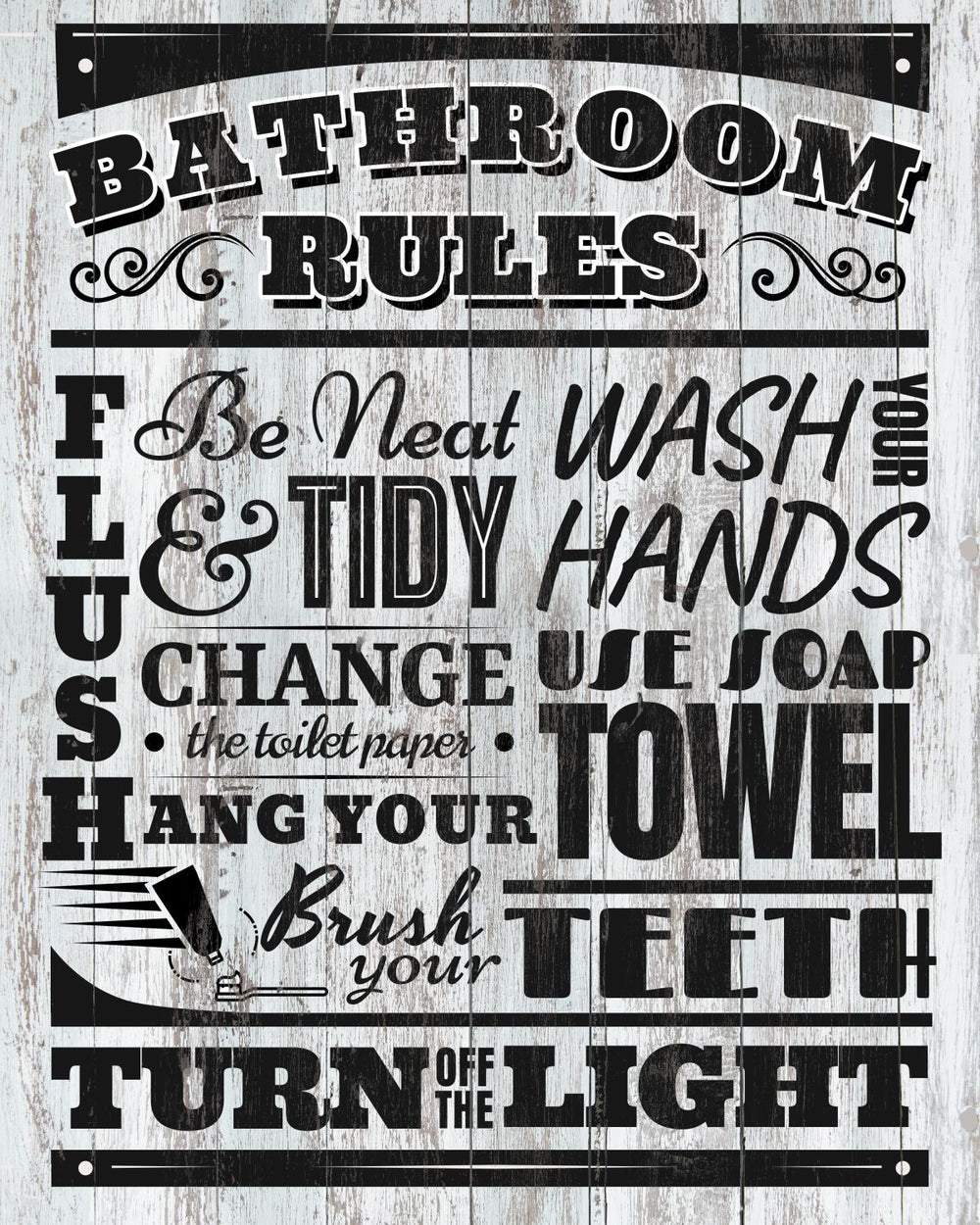 Golden Bathroom Rules