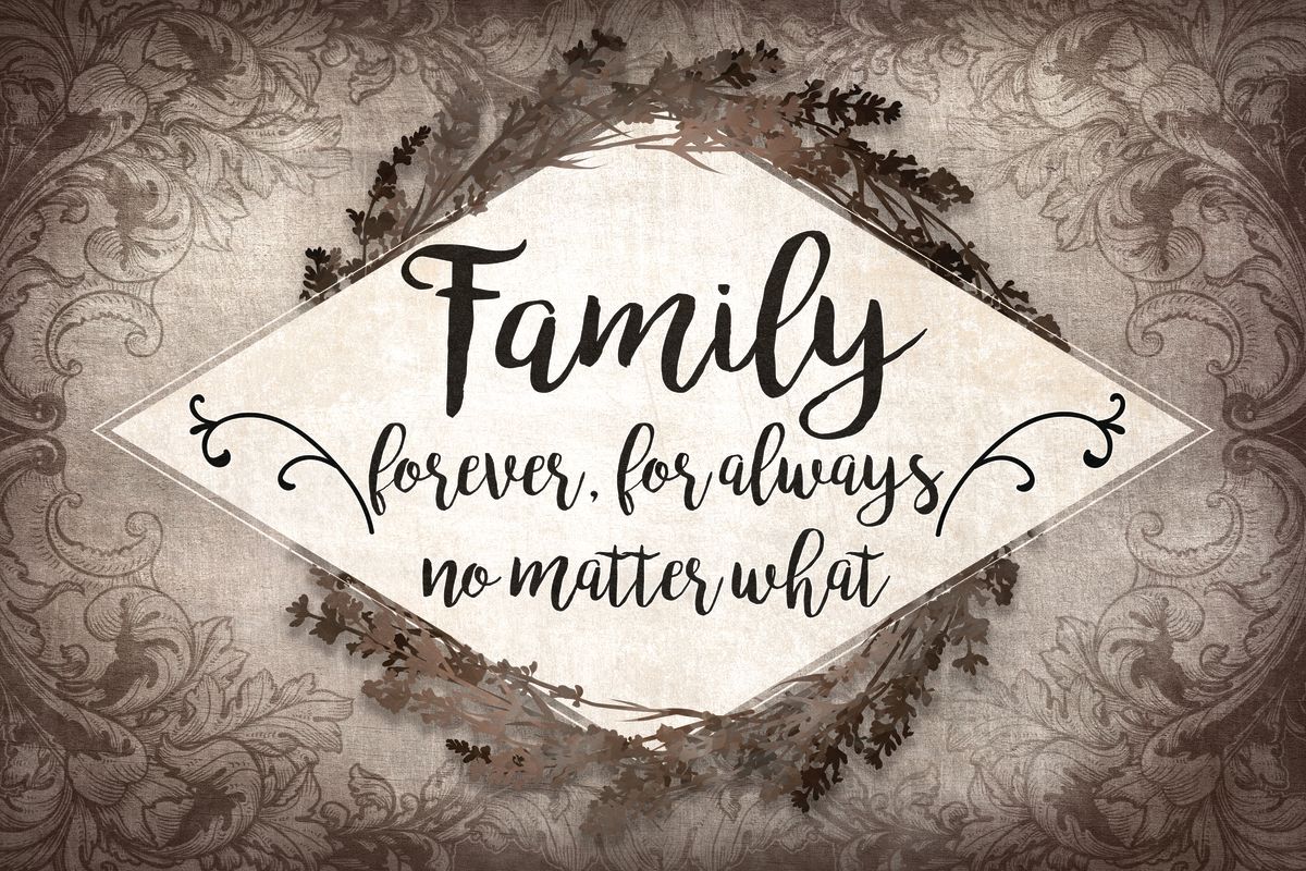 Family Forever Typography