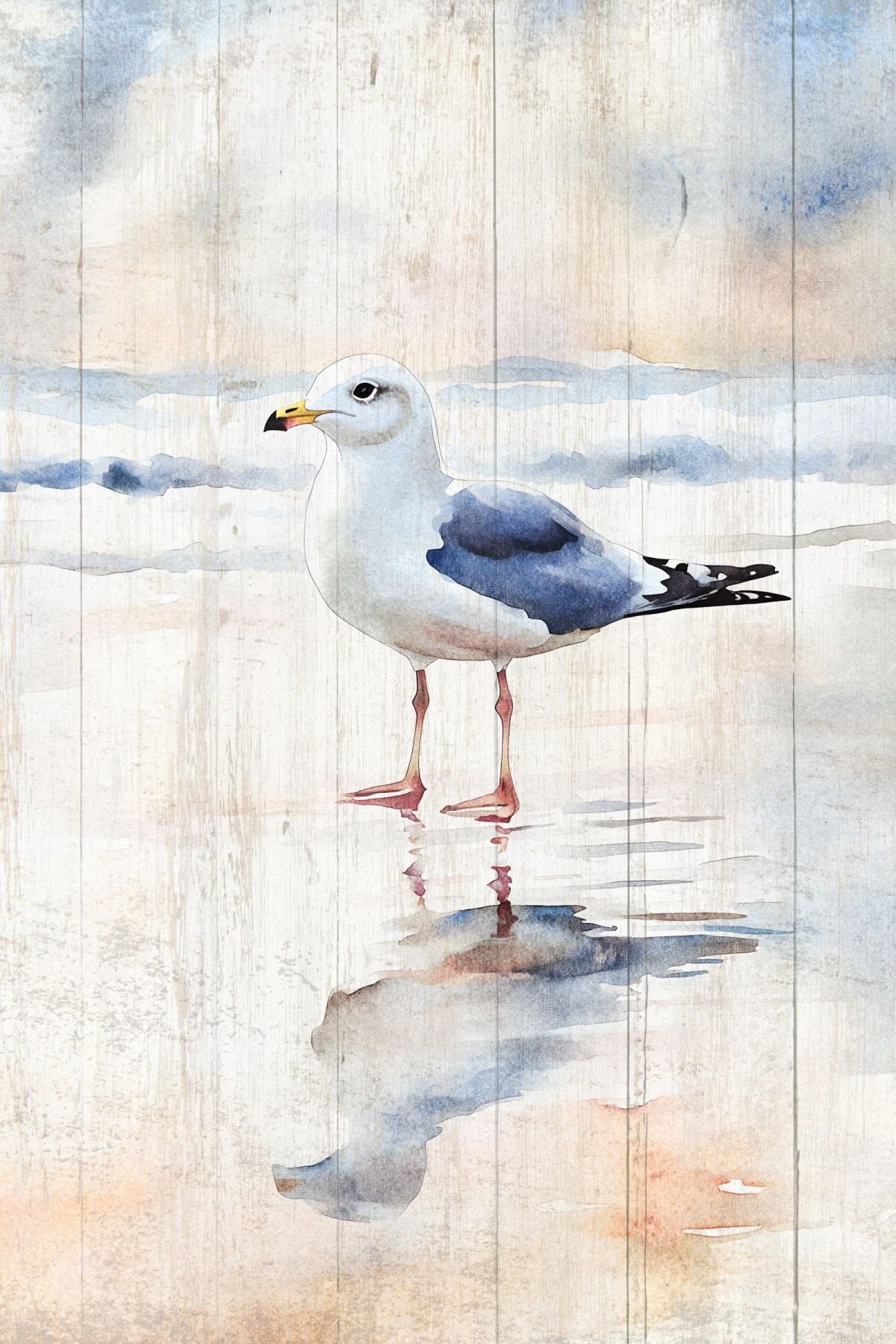 Lone Seagull Wall Art