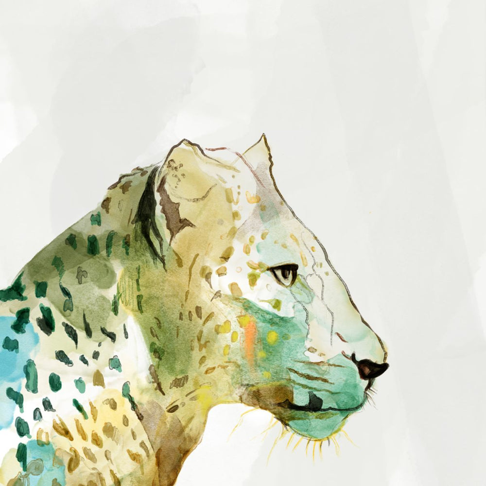 Colorful Cheetah Head