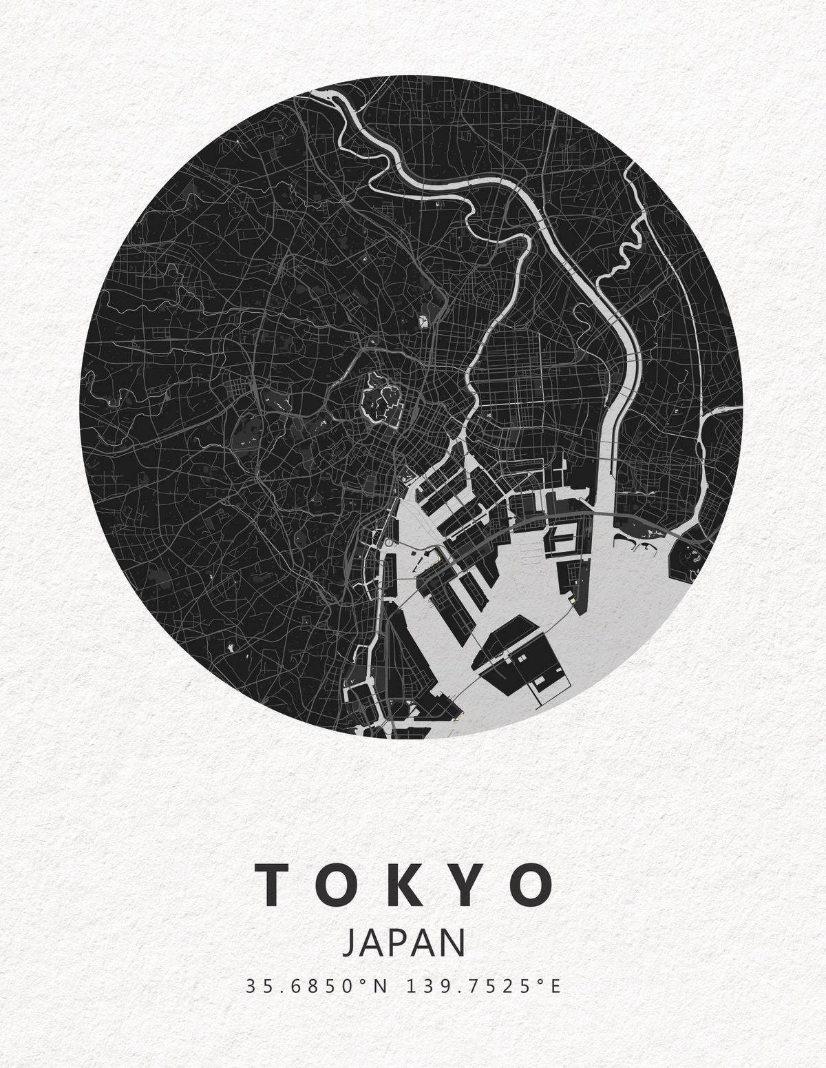 Tokyo City Map BW I