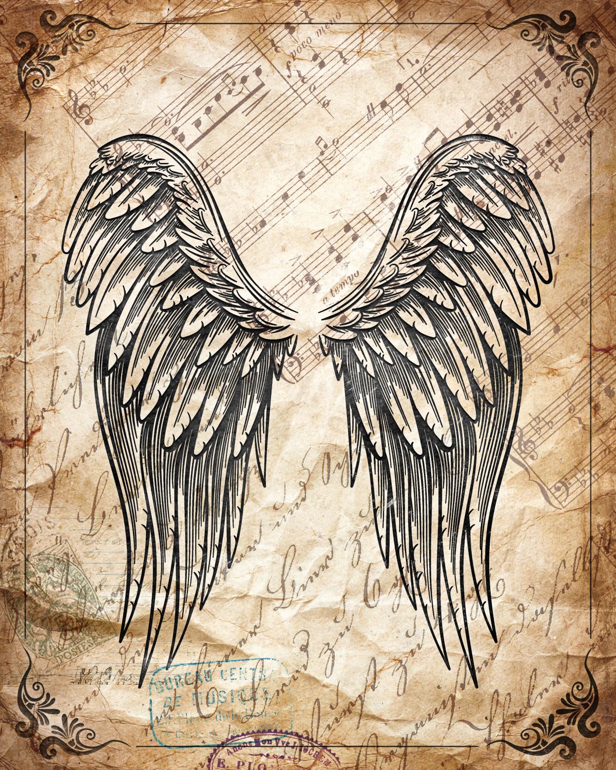 Musical Angel Wings