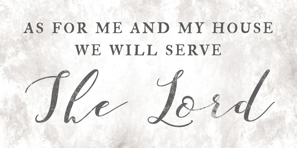 We Will Serve The Lord Farm Sign