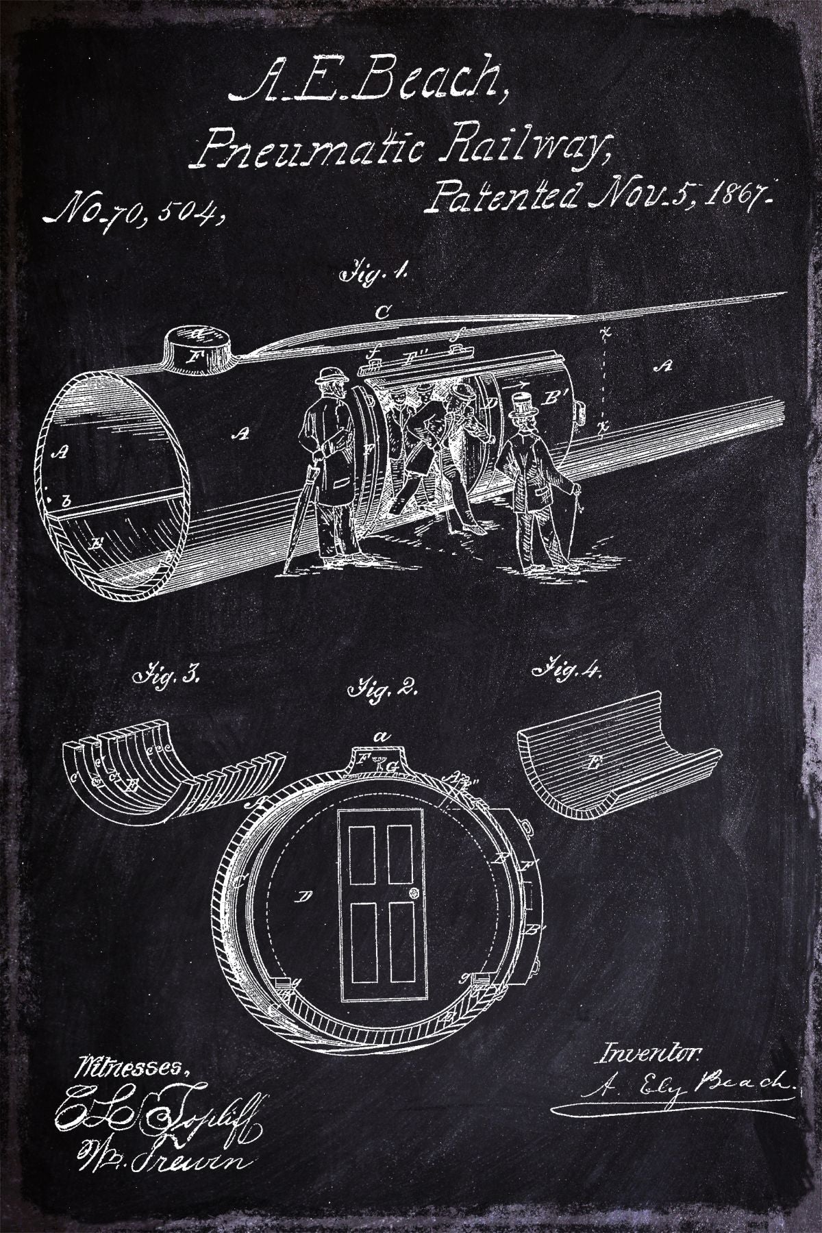 Pneumatic Railway System BW Patent